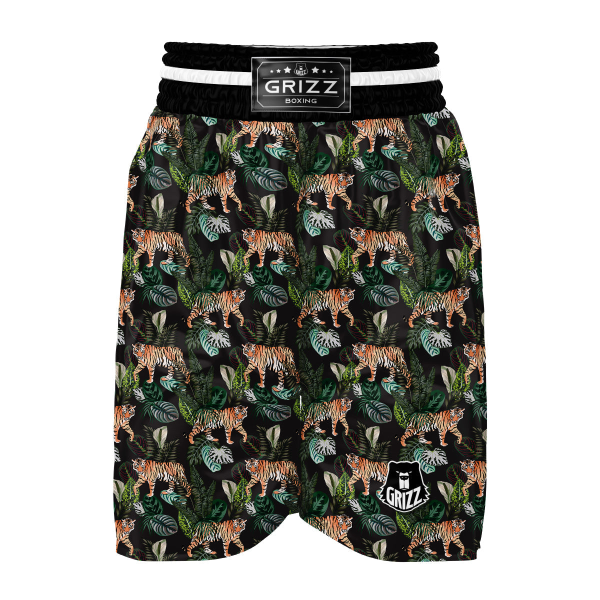 Tiger Exotic Tropical Boxing Shorts-grizzshop