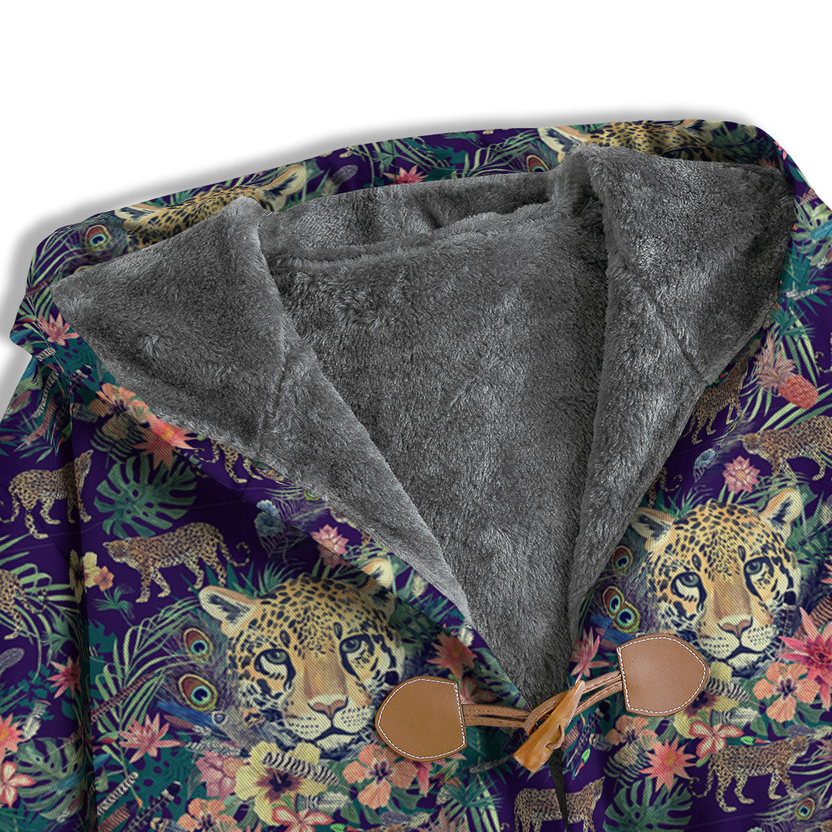 Tiger Flower And Print Pattern Men's Windbreaker Jacket-grizzshop