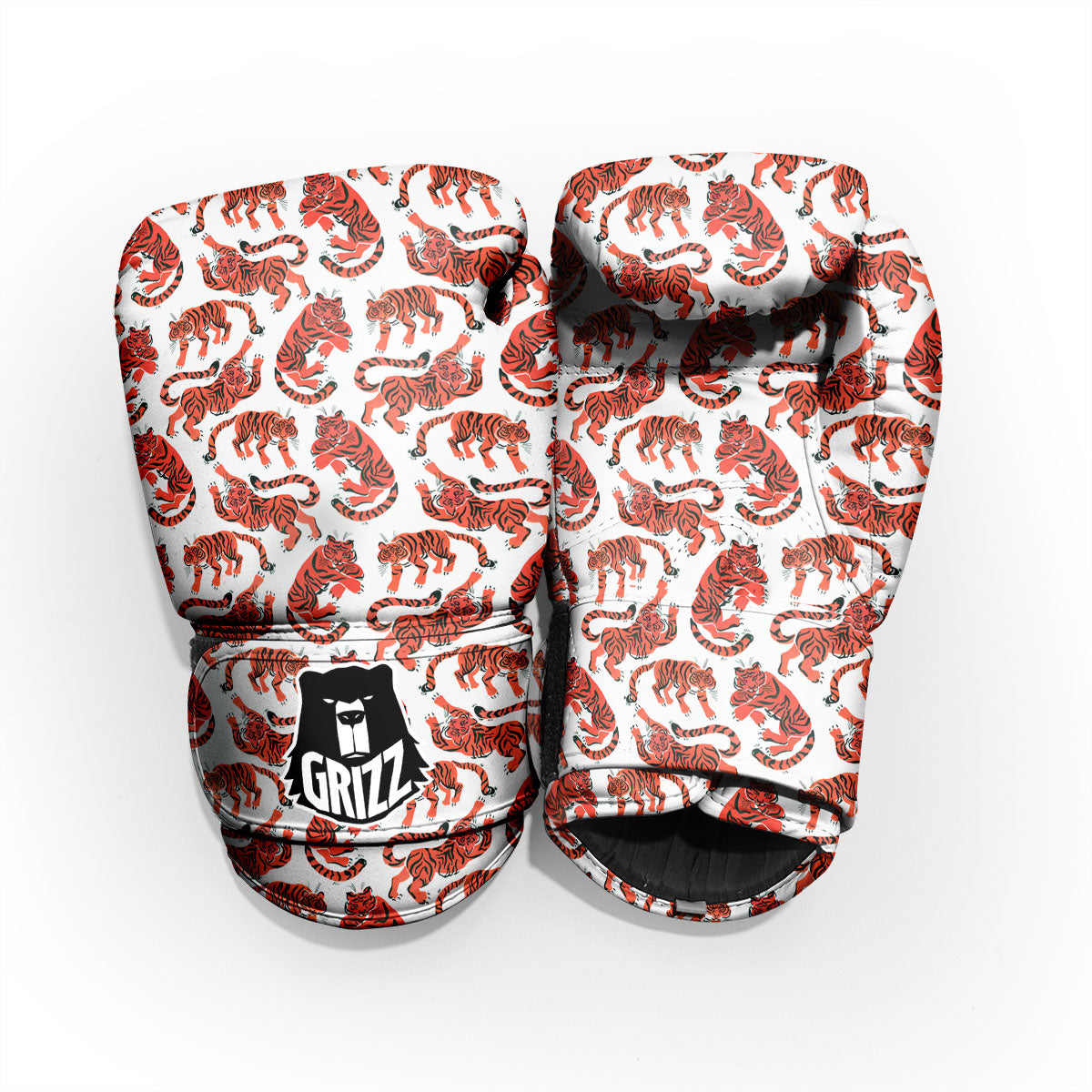 Tiger Gouache Print Pattern Pro Boxing Glove