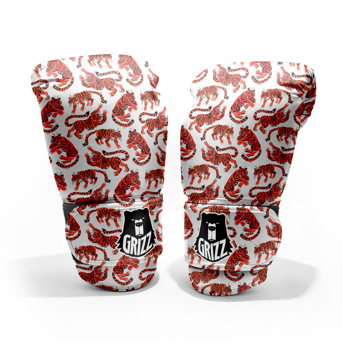 Tiger Gouache Print Pattern Pro Boxing Glove