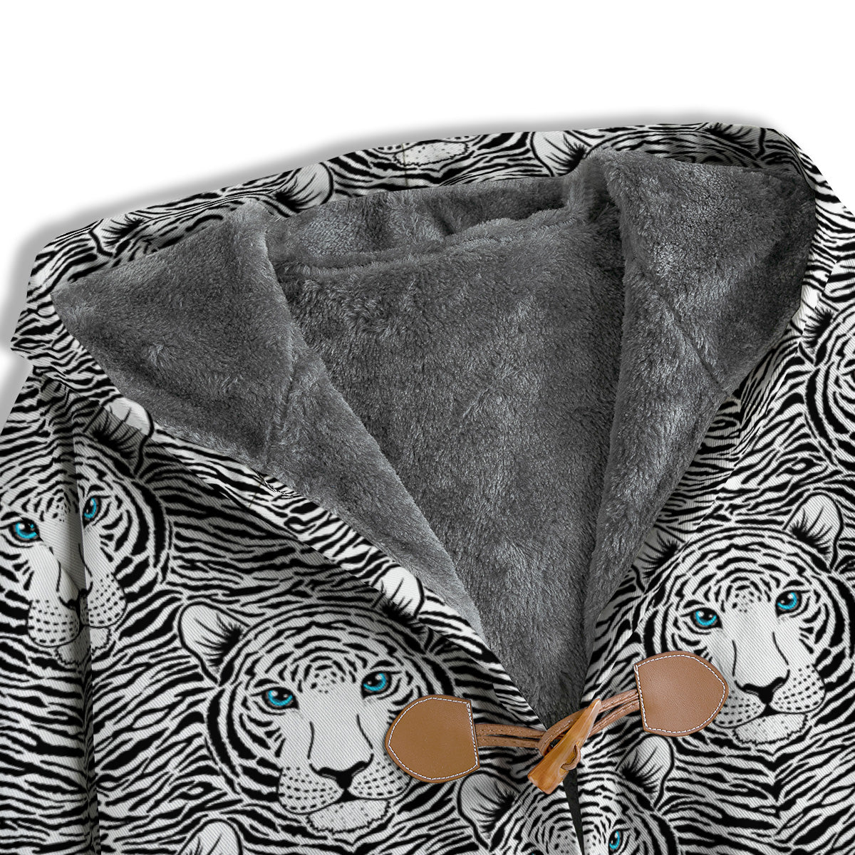 Tiger Head Striped Print Pattern Men's Windbreaker Jacket-grizzshop