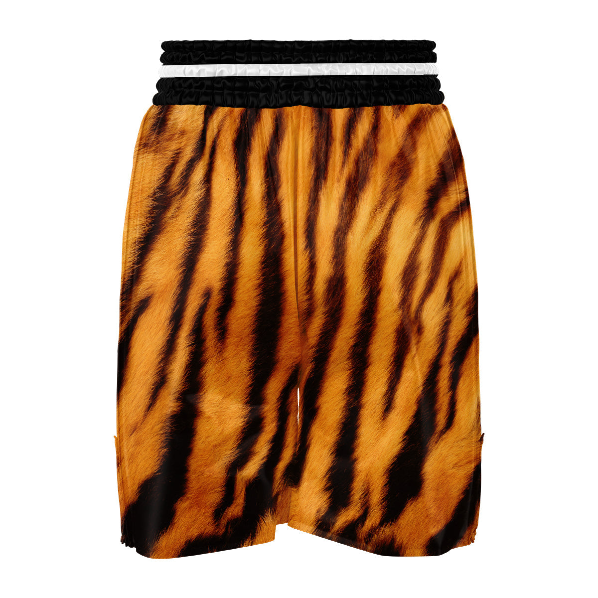 Tiger Skin Pattern Print Boxing Shorts-grizzshop