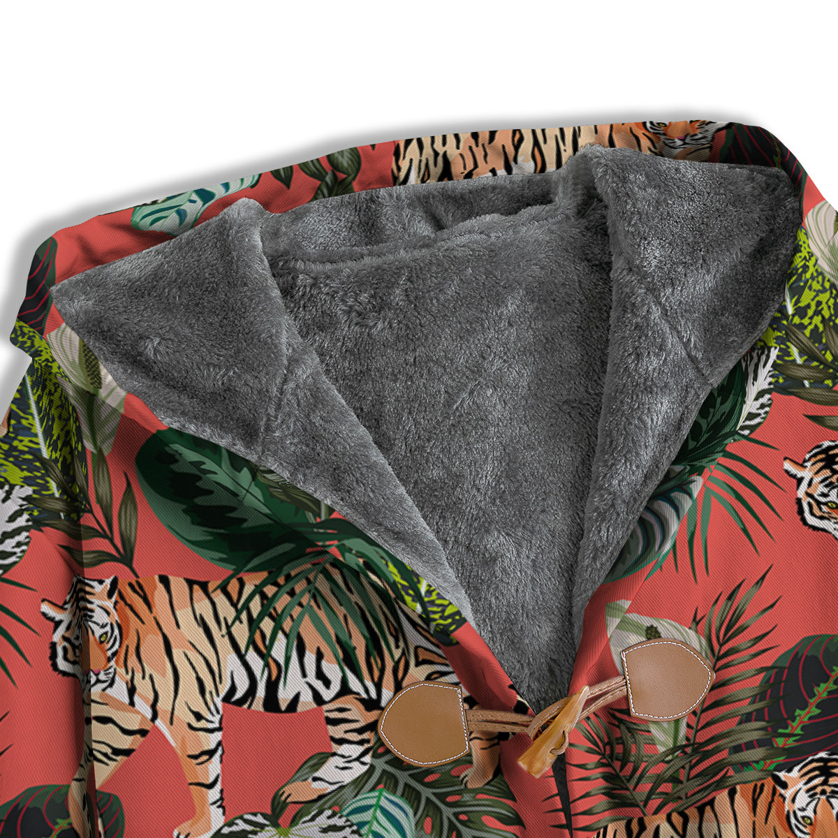 Tiger Tropical Print Pattern Men's Windbreaker Jacket-grizzshop