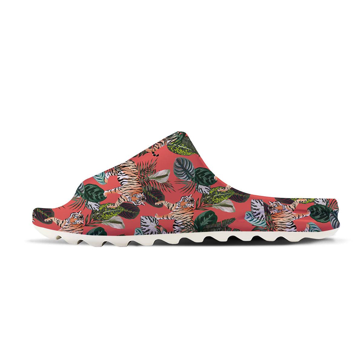 Tiger Tropical Print Pattern Sandals-grizzshop