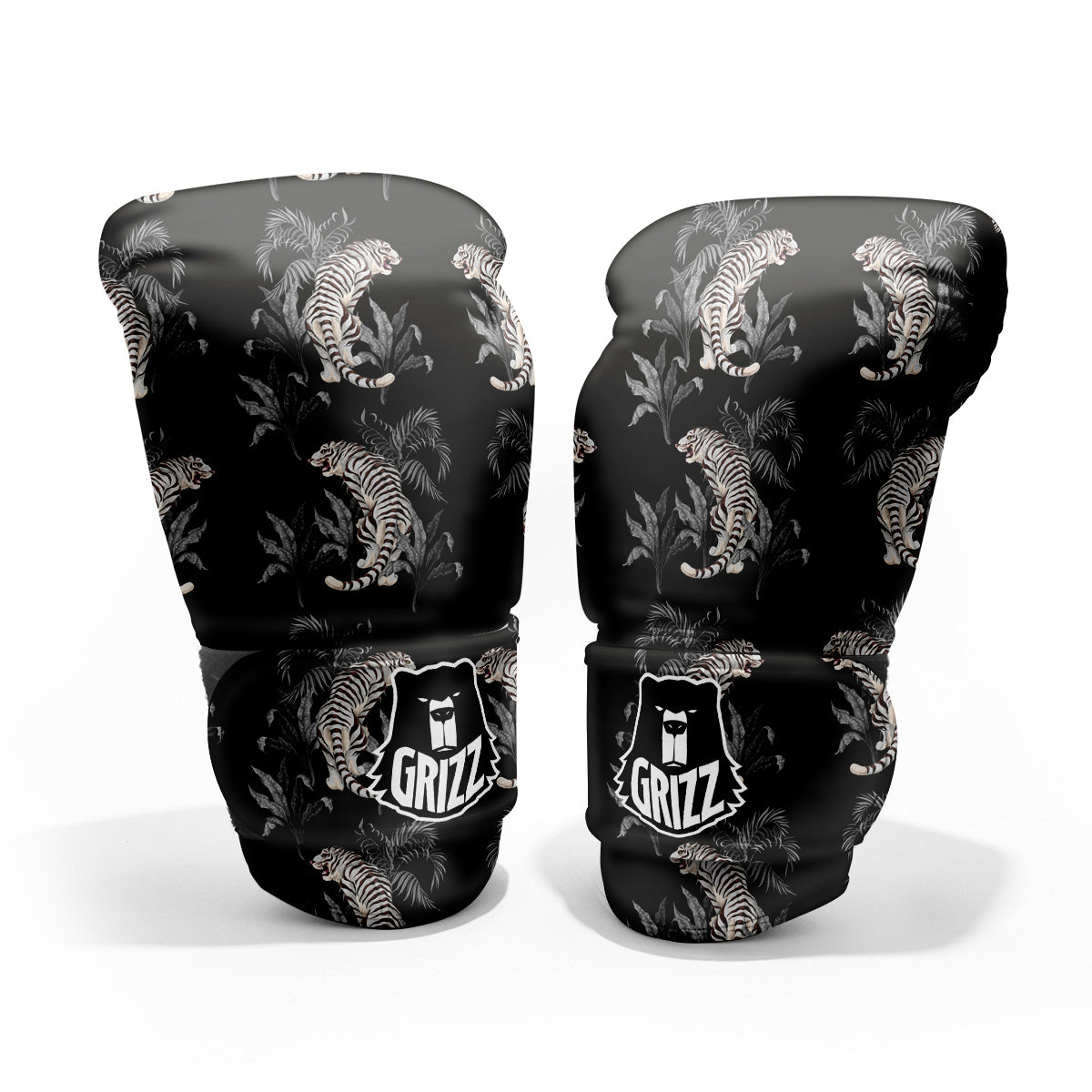 Tiger Tropical Vintage Print Pattern Pro Boxing Glove