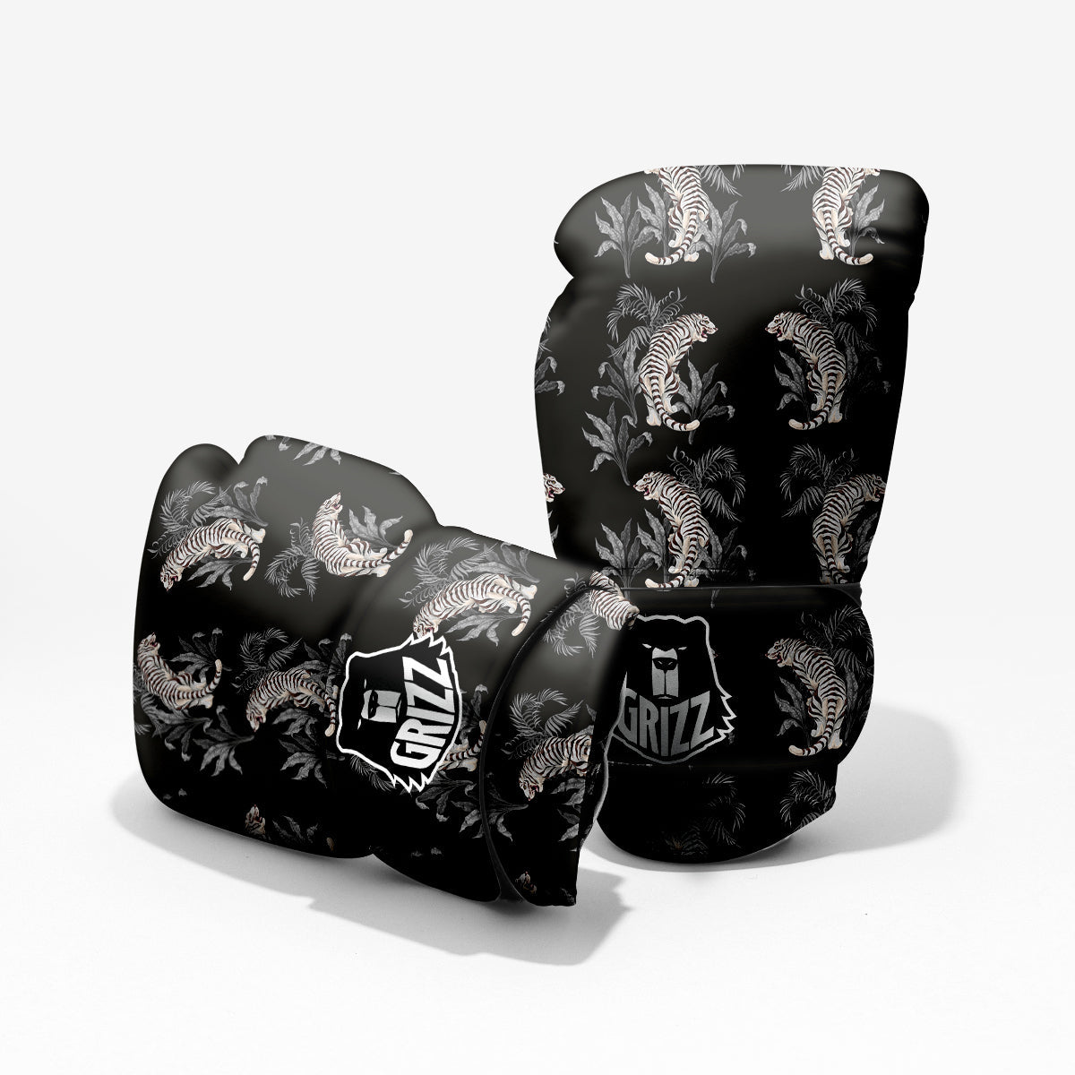 Tiger Tropical Vintage Print Pattern Pro Boxing Glove