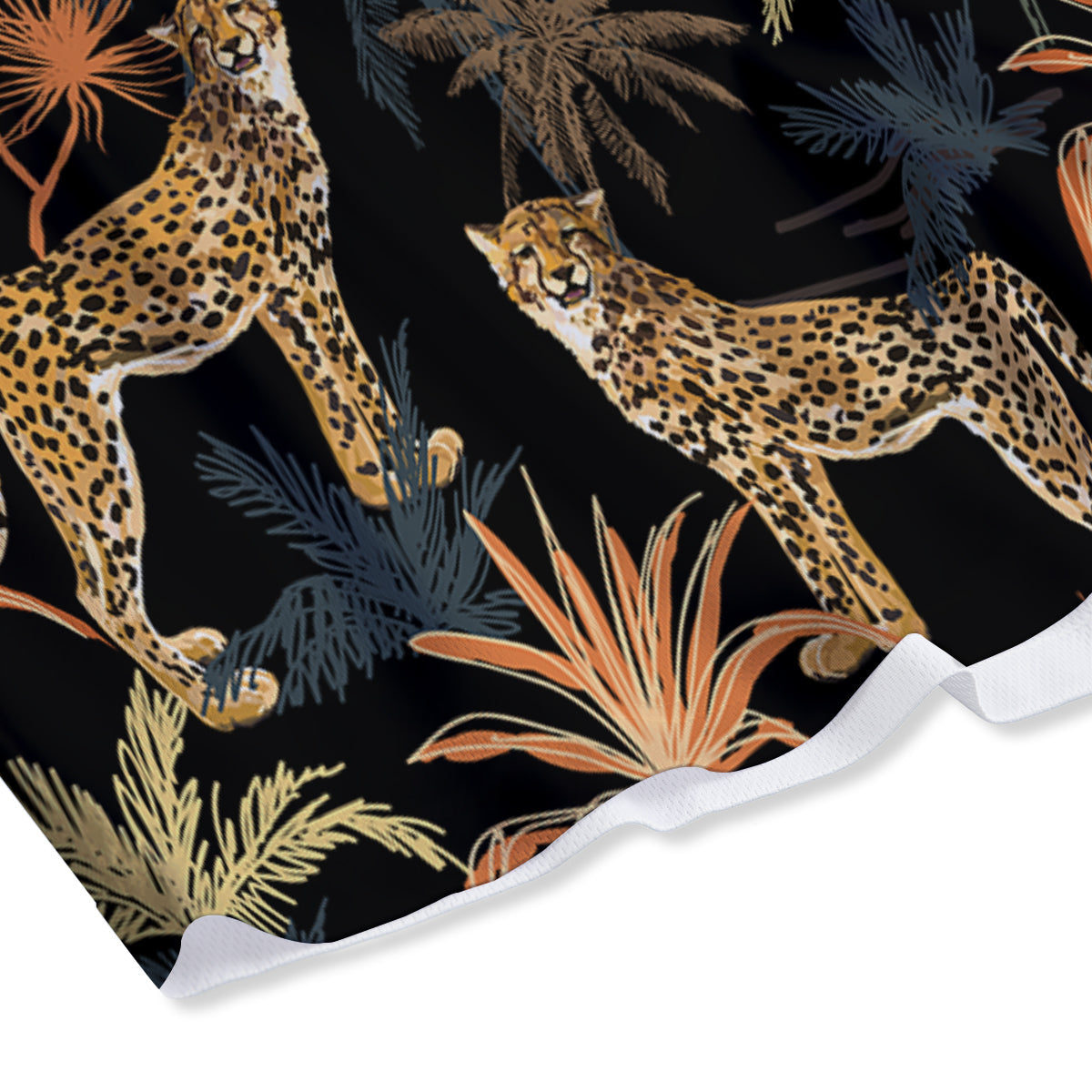 Tiger Watercolor Print Pattern Mesh Shorts