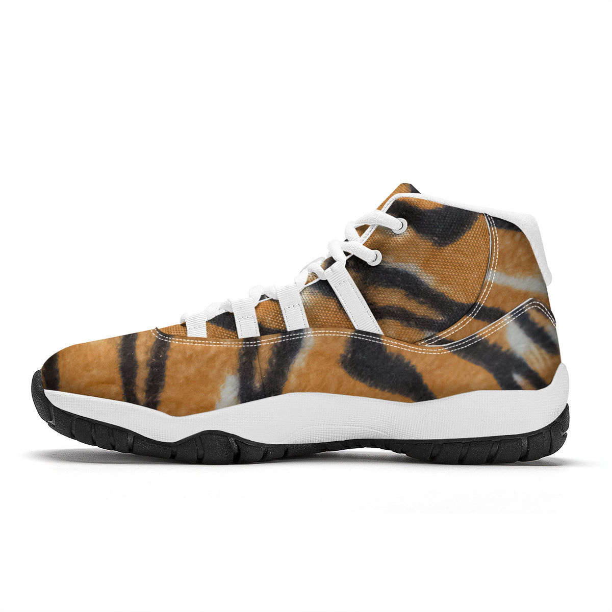 Tiger White Bball Shoes-grizzshop