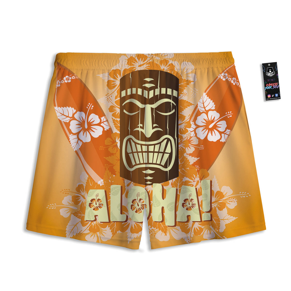 Taurus Cute Cartoon Print Pattern Mesh Shorts