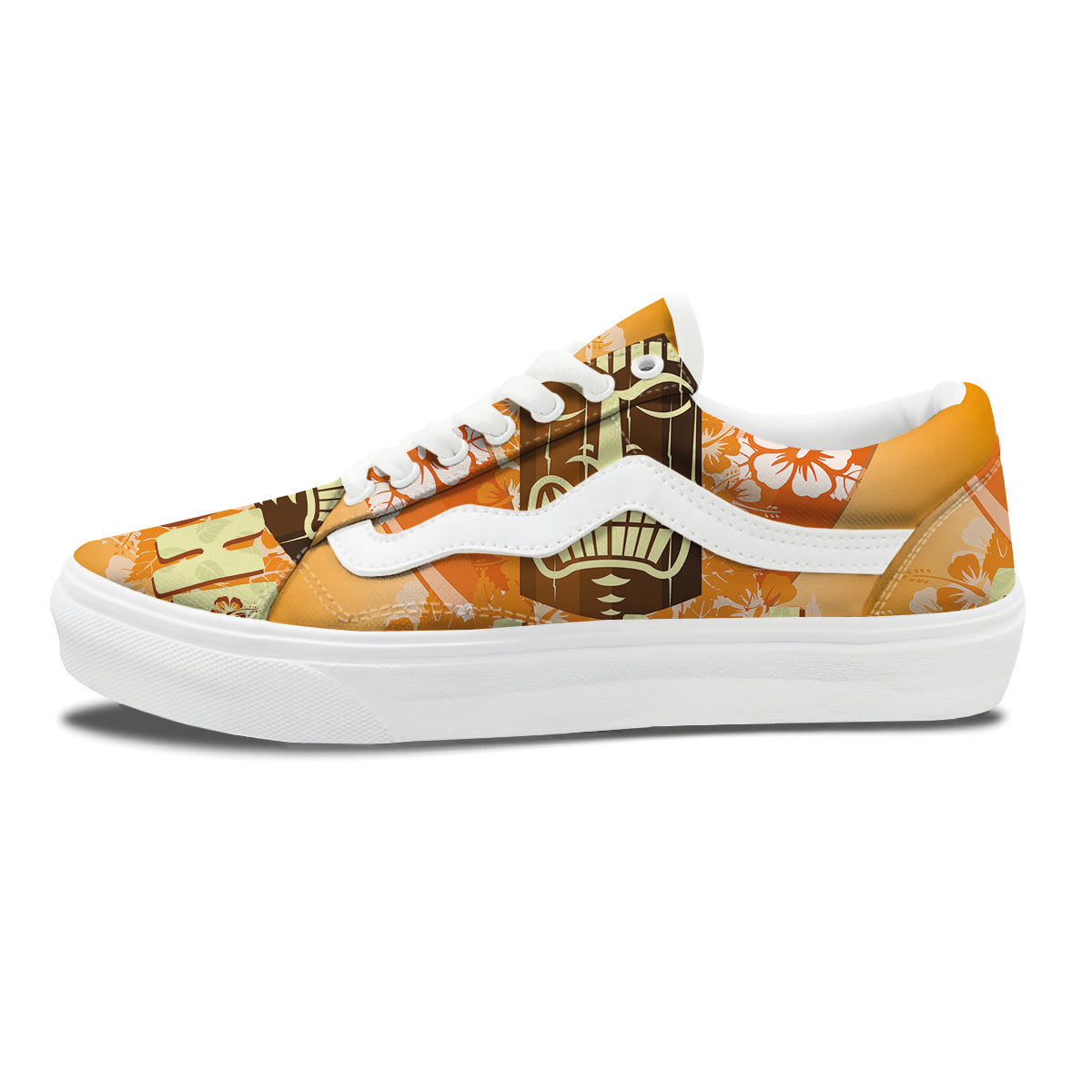 Tiki Aloha Print Skate Shoes-grizzshop