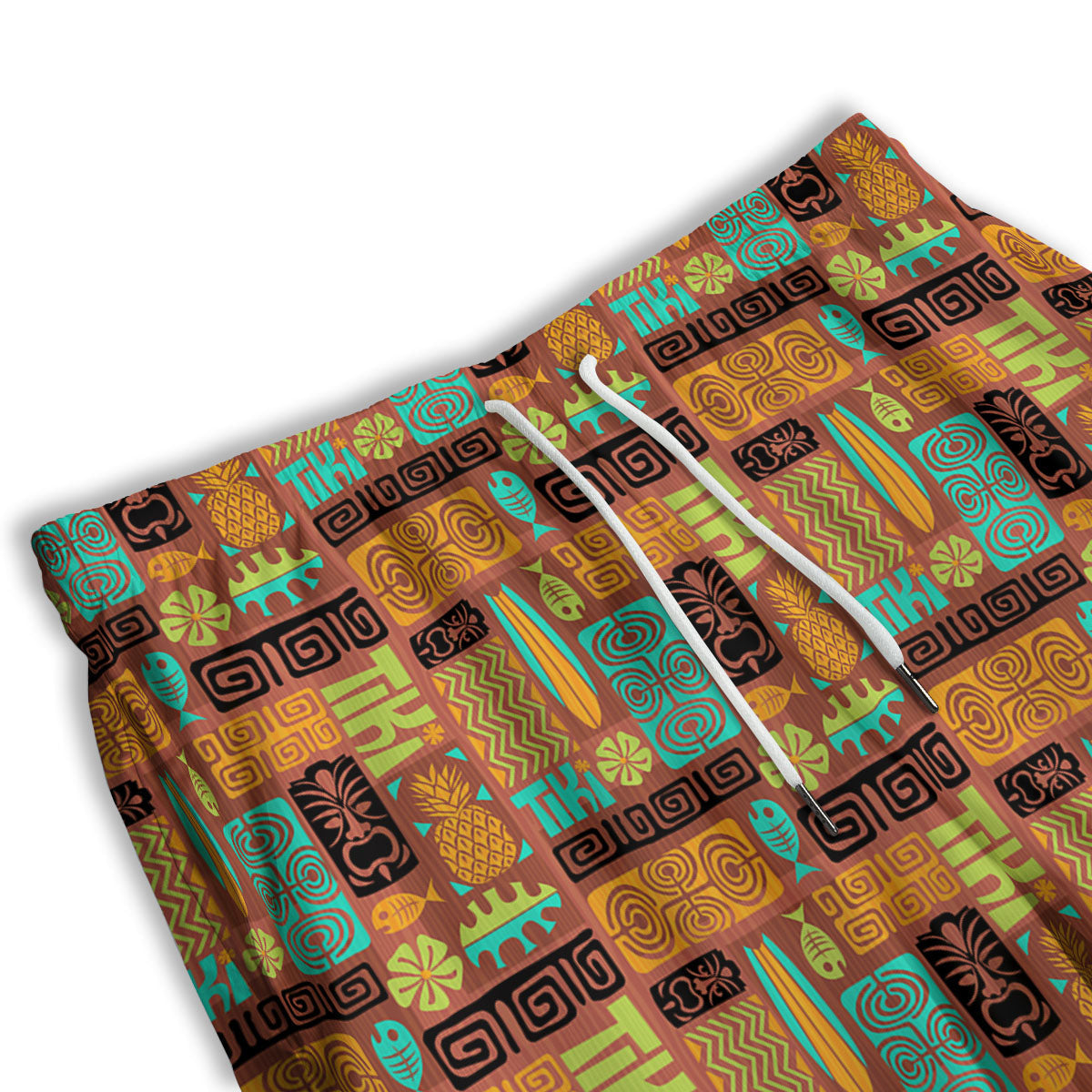 Tribal Tattoo Maori Polynesian Print Men's Athletic Shorts