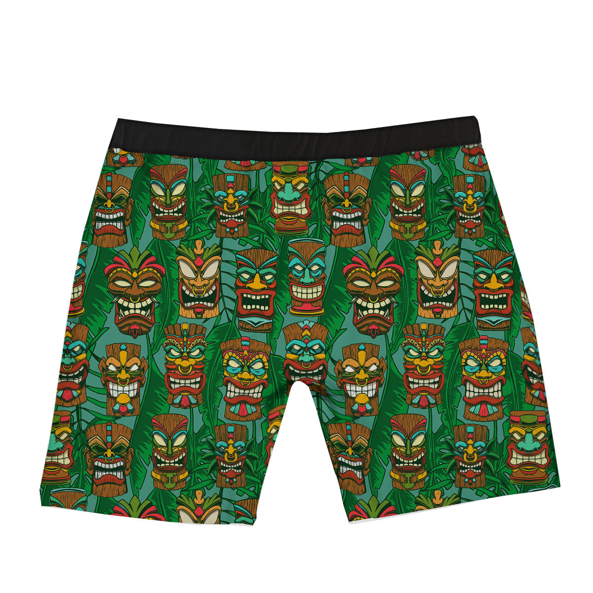 Tiki Hawaiian Print Pattern Boxer Briefs-grizzshop