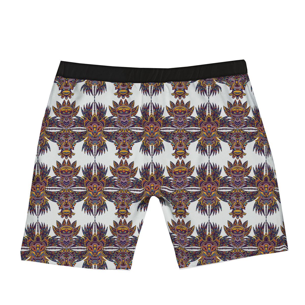 Tiki Mask Ornament Print Pattern Boxer Briefs-grizzshop