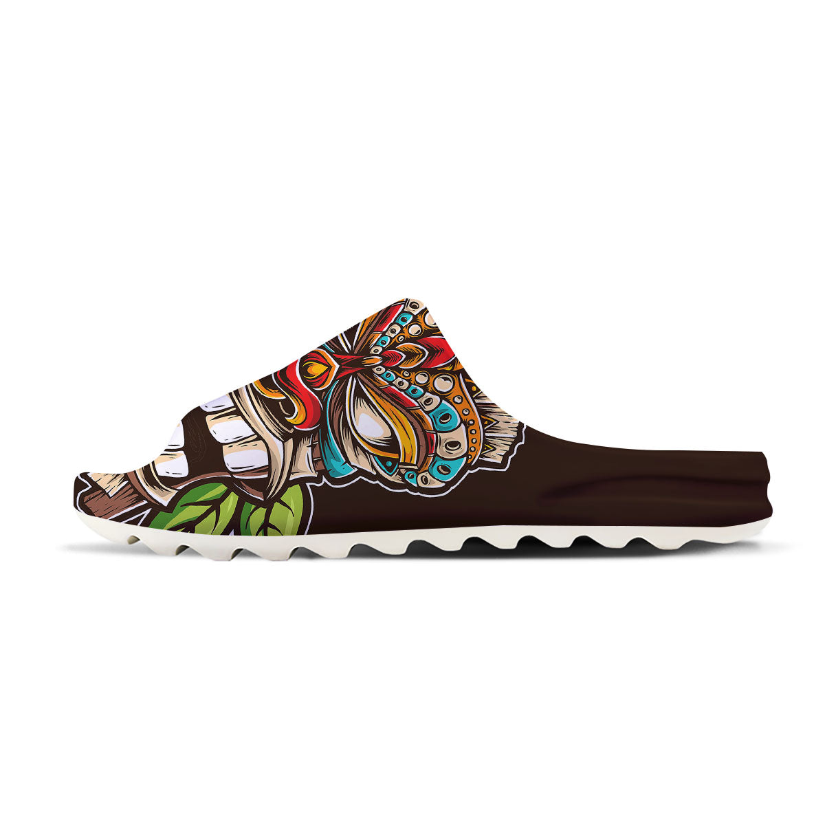 Tiki Hawaiian Print Sandals