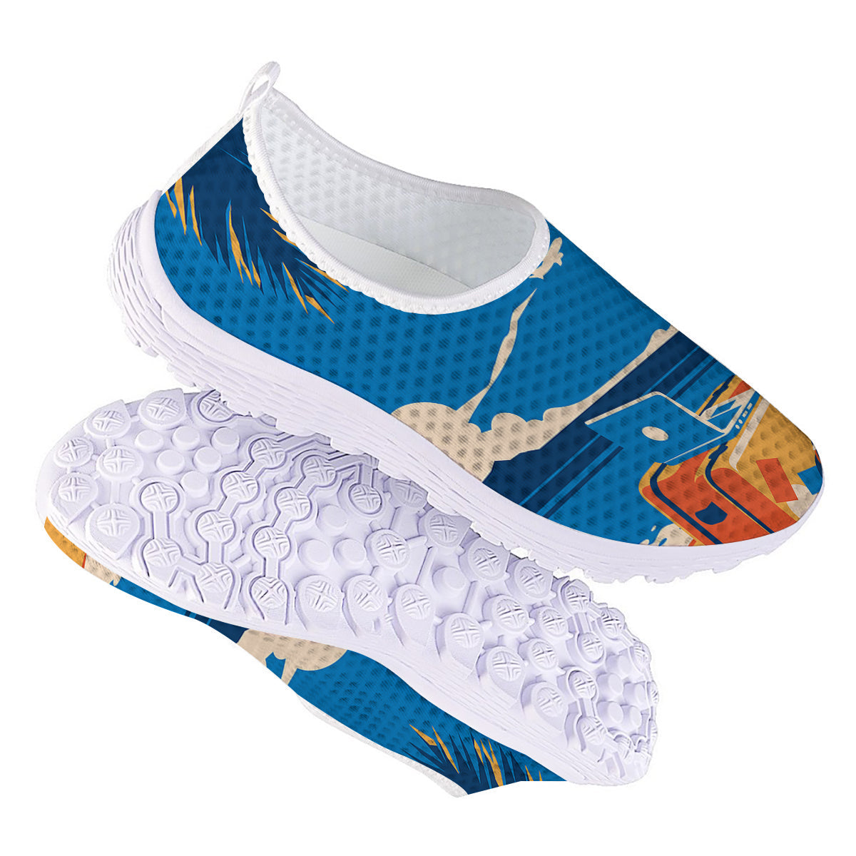 Time To Travel Summer Holiday Print Nurse Shoes-grizzshop