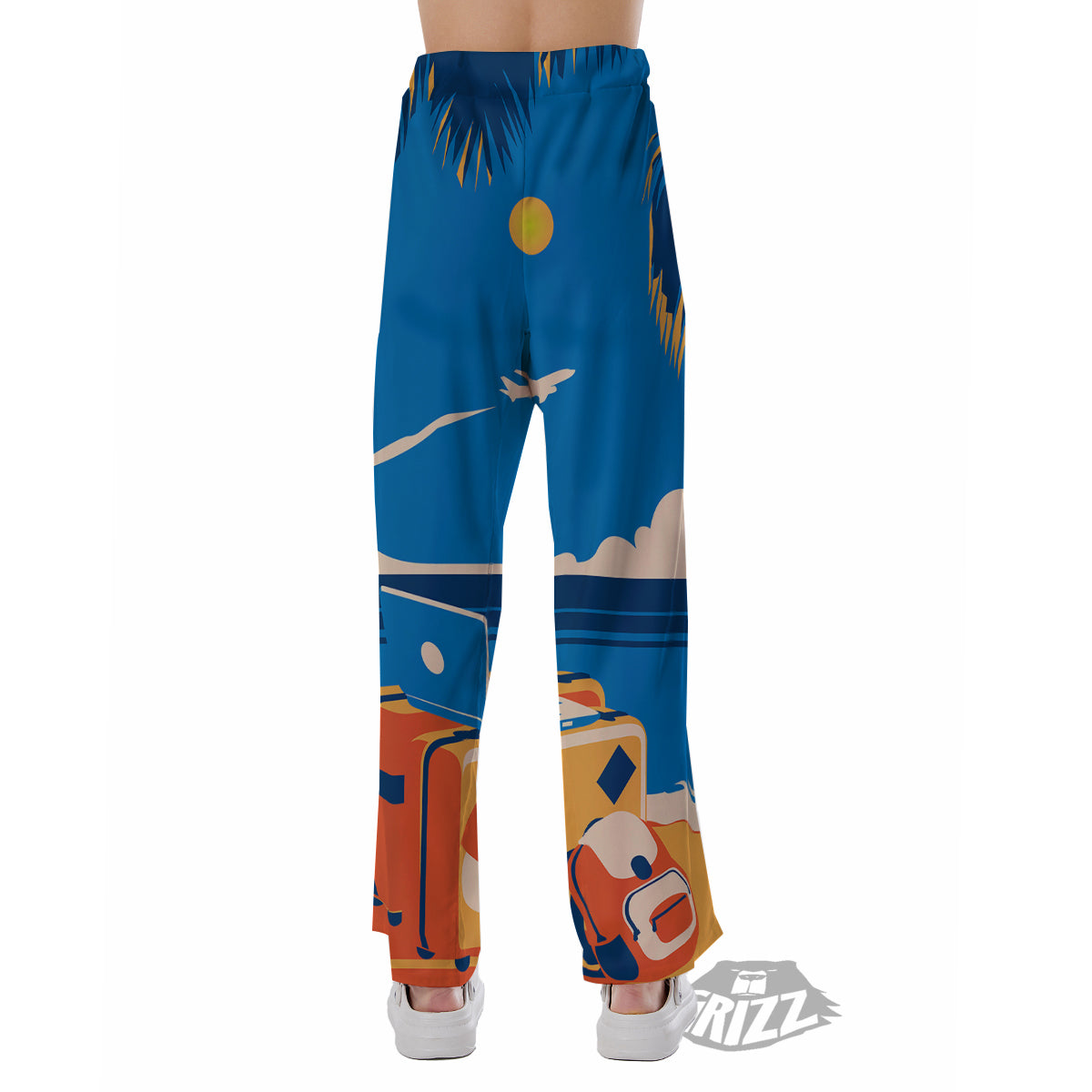 Time To Travel Summer Holiday Print Pajama Pants-grizzshop