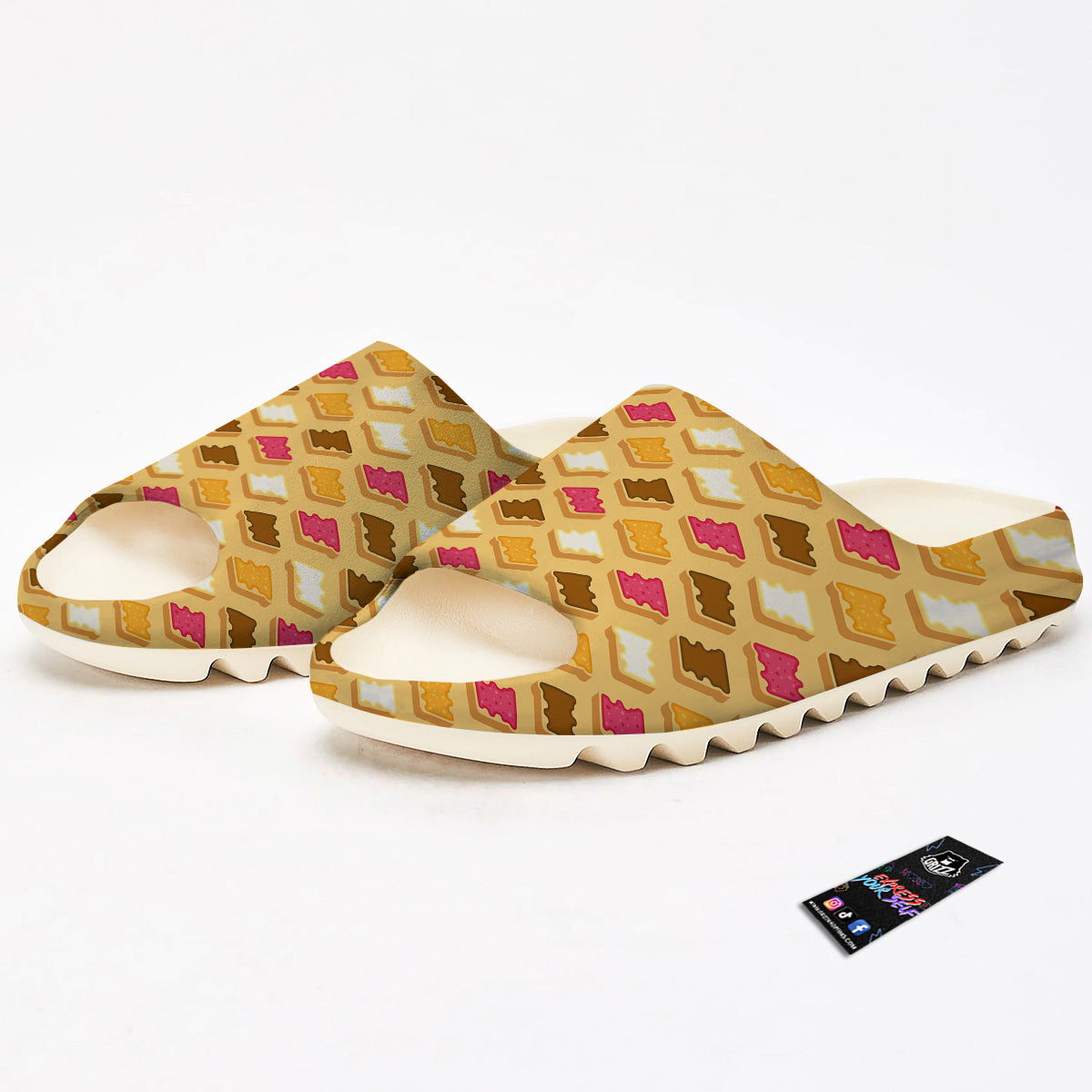 Toast And Jam Print Pattern Sandals-grizzshop