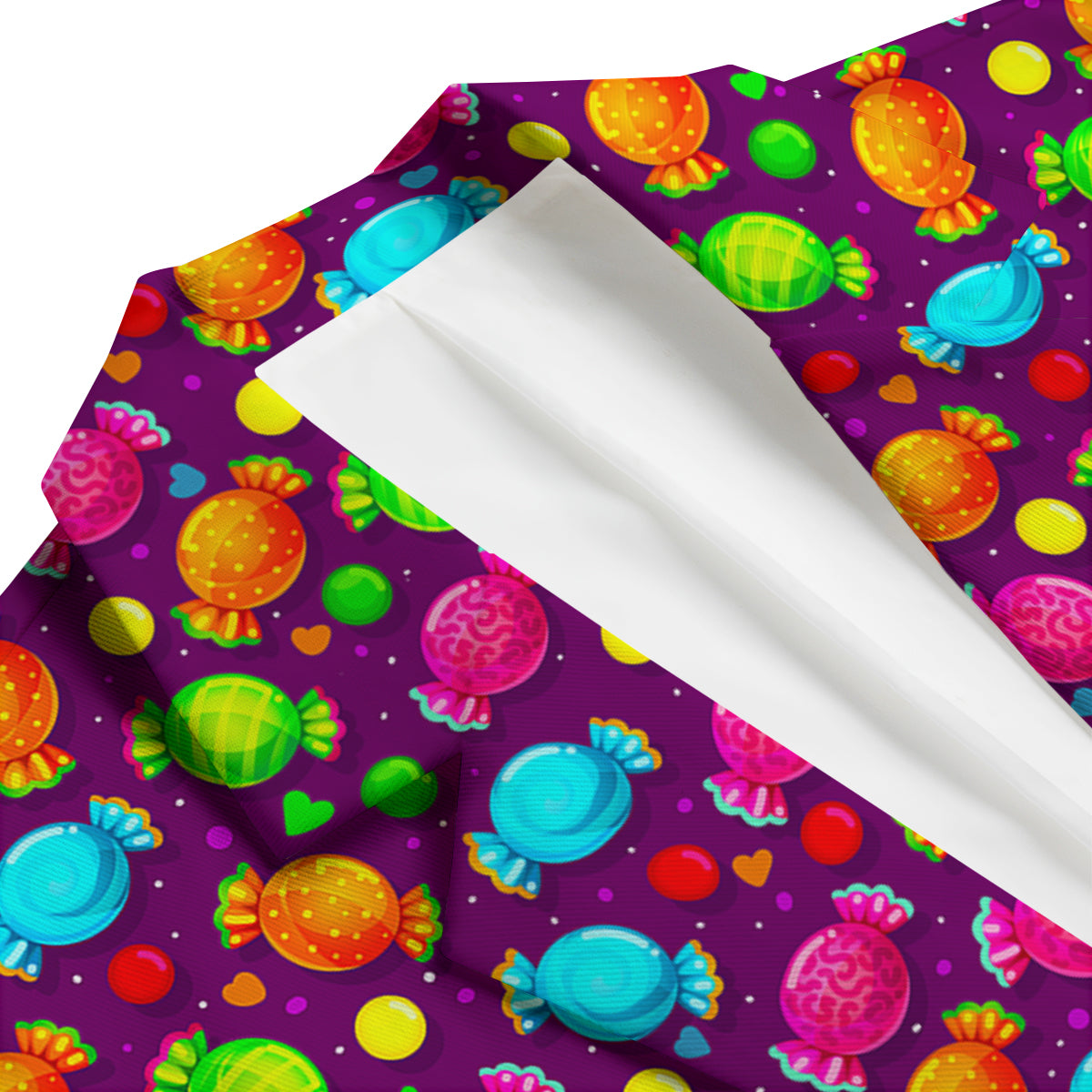 Toffee Candy Pattern Print Men's Blazer-grizzshop