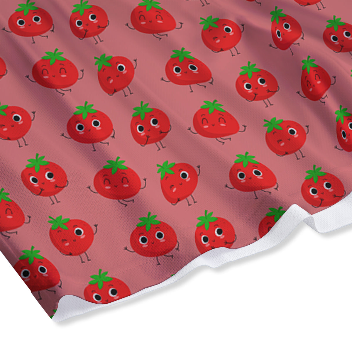 Tomato Cute Print Pattern Mesh Shorts-grizzshop