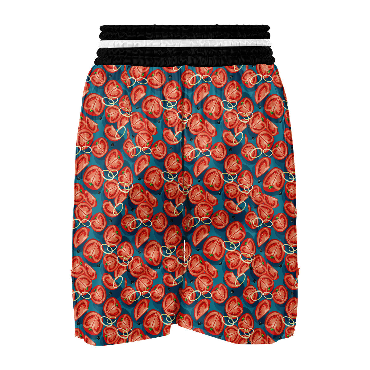 Tomato Exotic Red Print Pattern Boxing Shorts-grizzshop