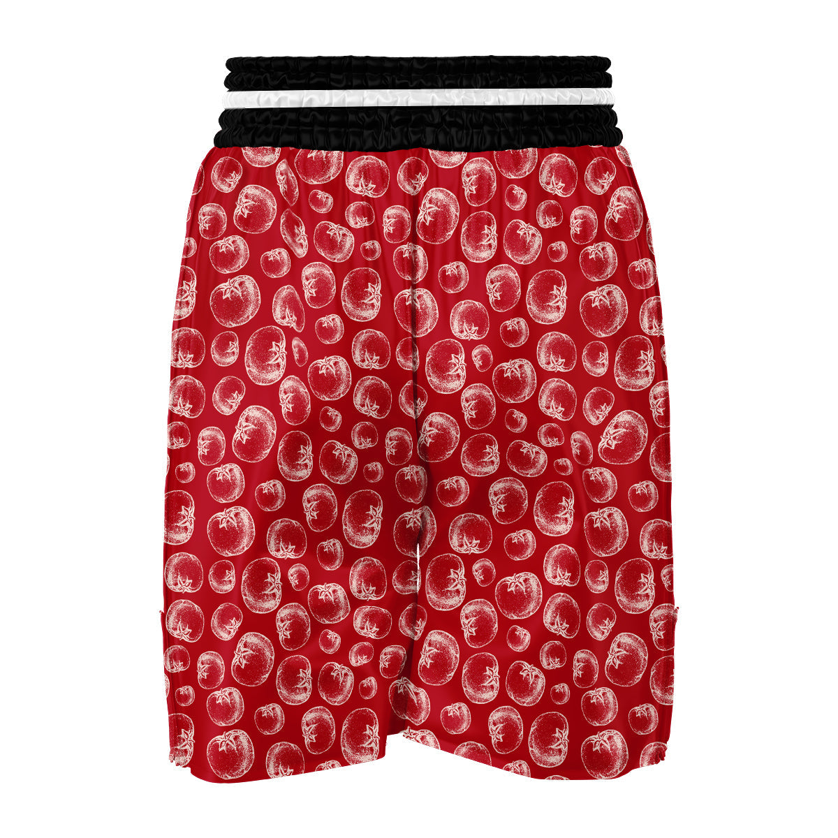 Tomato Hand Drawn Red Vegetable Print Pattern Boxing Shorts-grizzshop