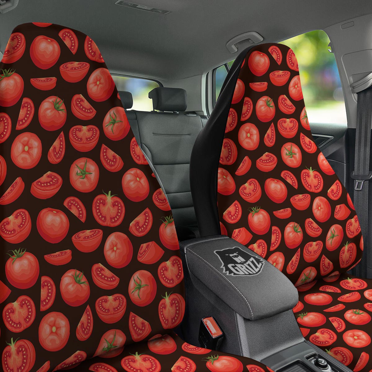 Tomatoes Red Print Pattern Car Seat Covers-grizzshop