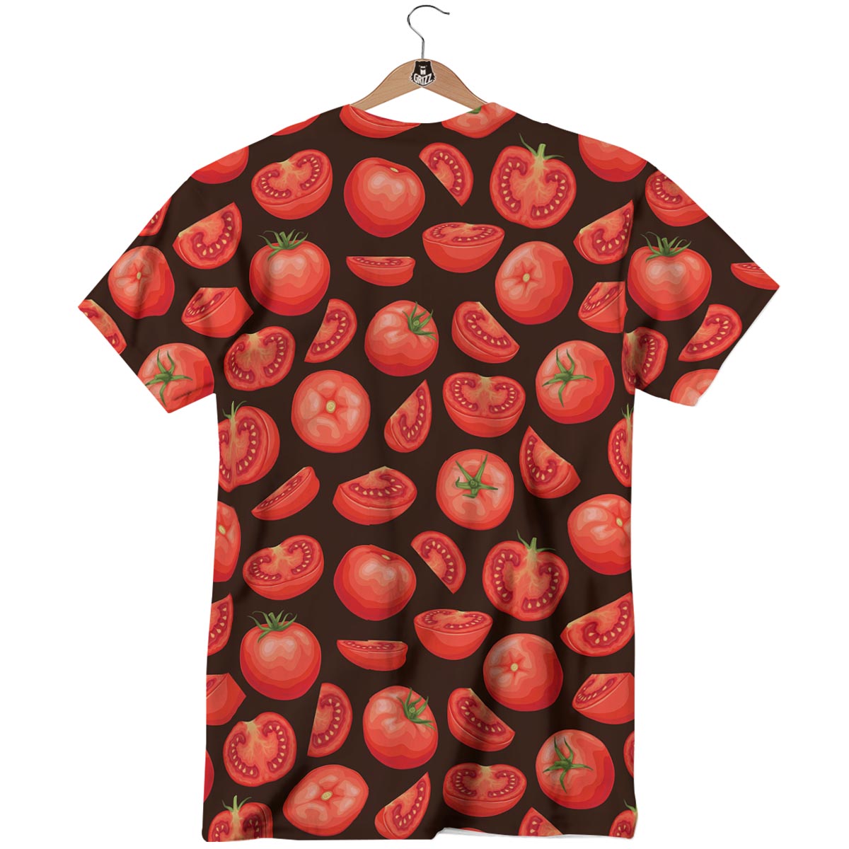 Tomatoes Red Print Pattern T-Shirt-grizzshop
