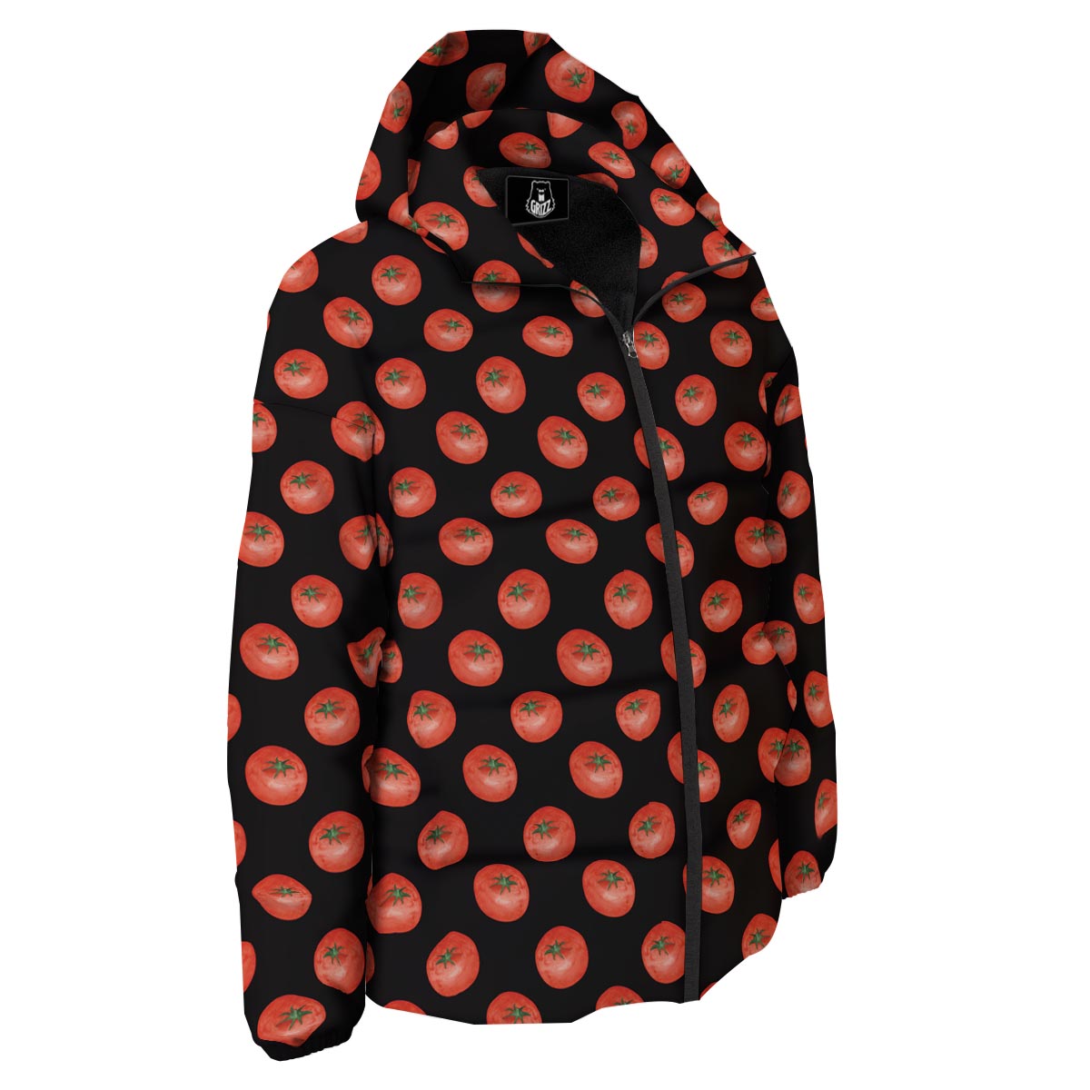 Tomatoes Red Ripe Print Pattern Down Jacket-grizzshop
