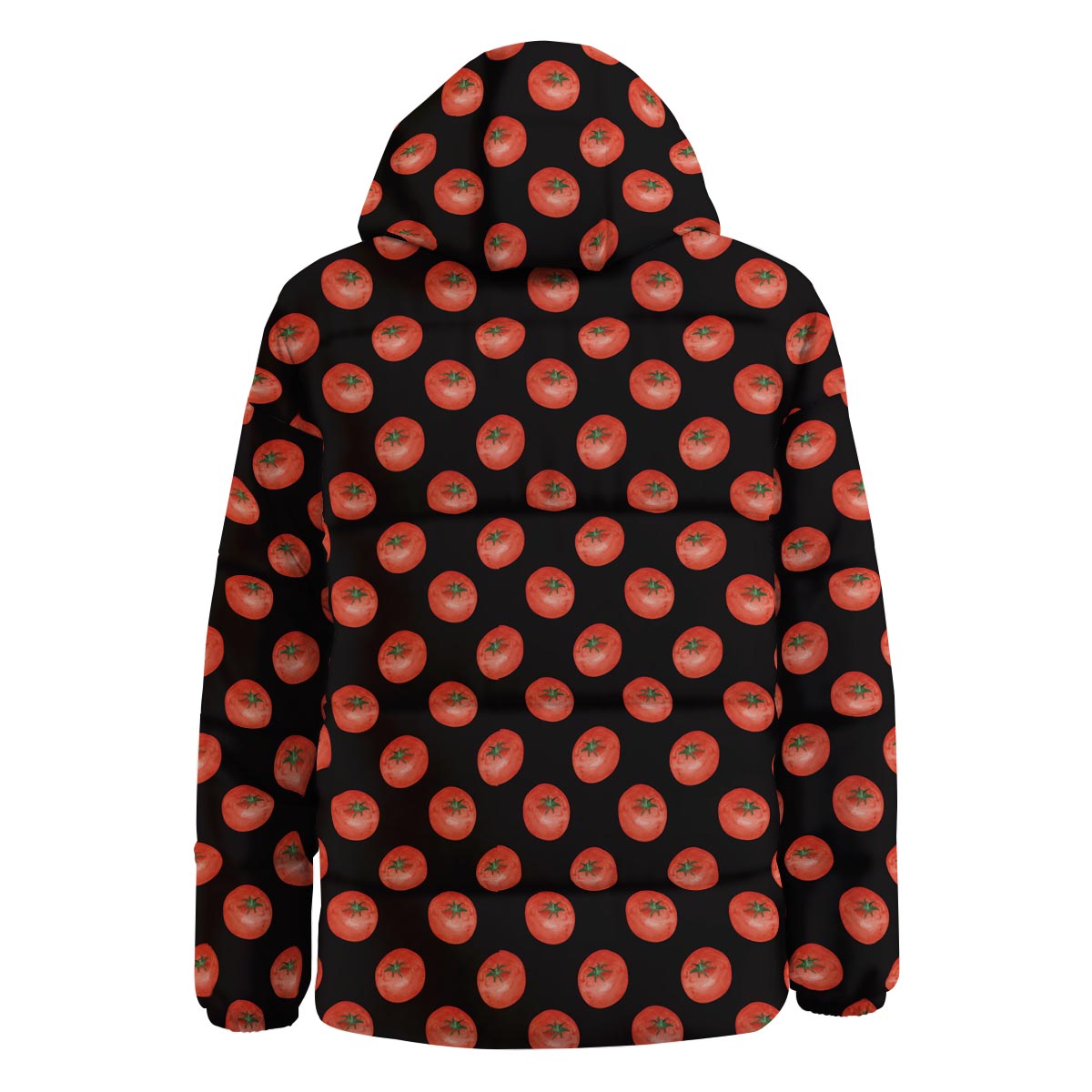 Tomatoes Red Ripe Print Pattern Down Jacket-grizzshop