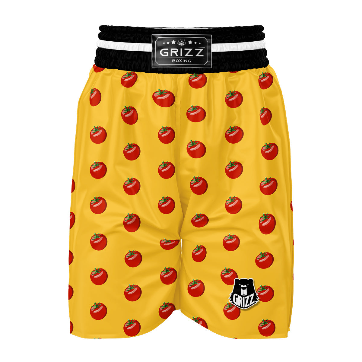 Tomatoes Yellow Print Pattern Boxing Shorts-grizzshop