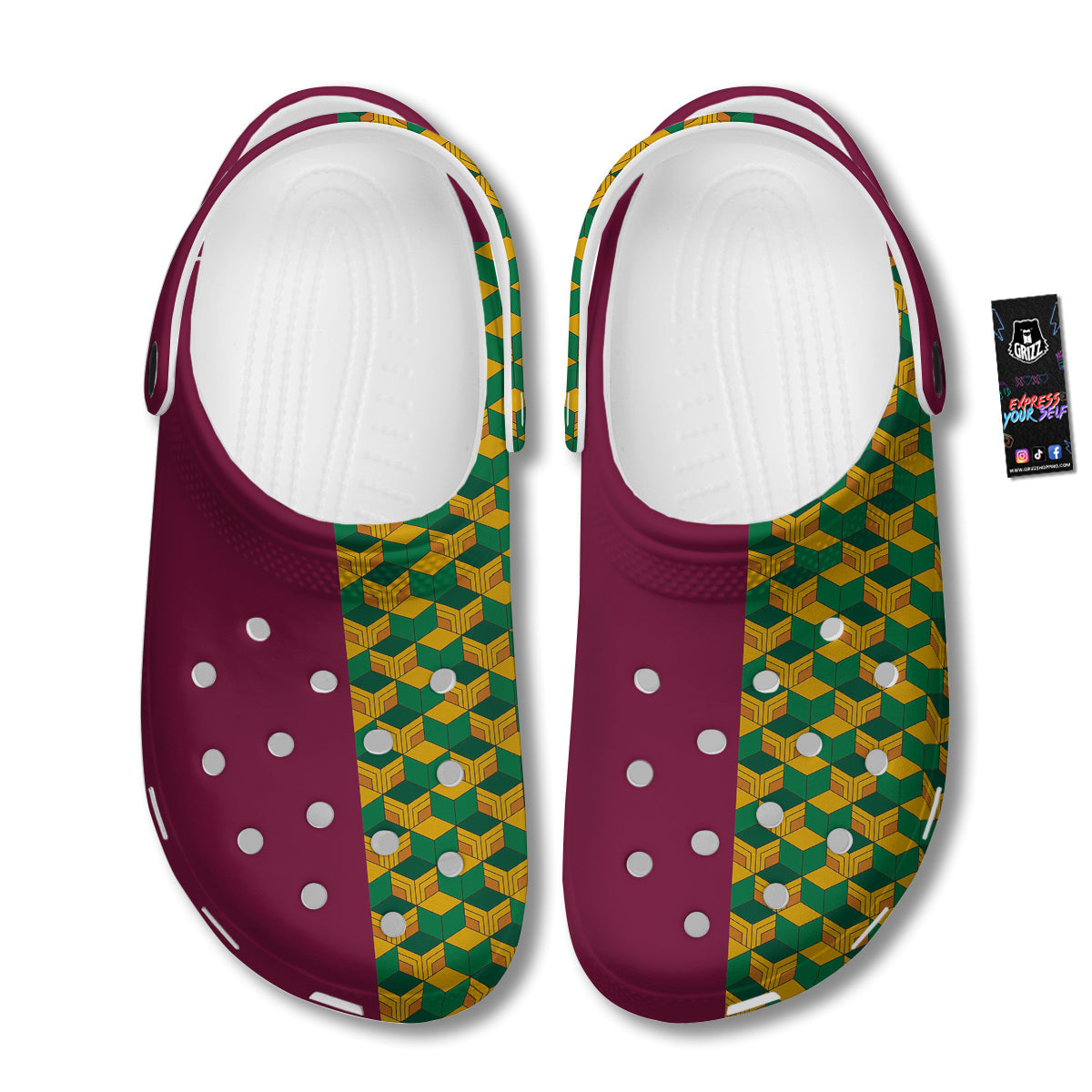 Tomioka Print Pattern Clog-grizzshop