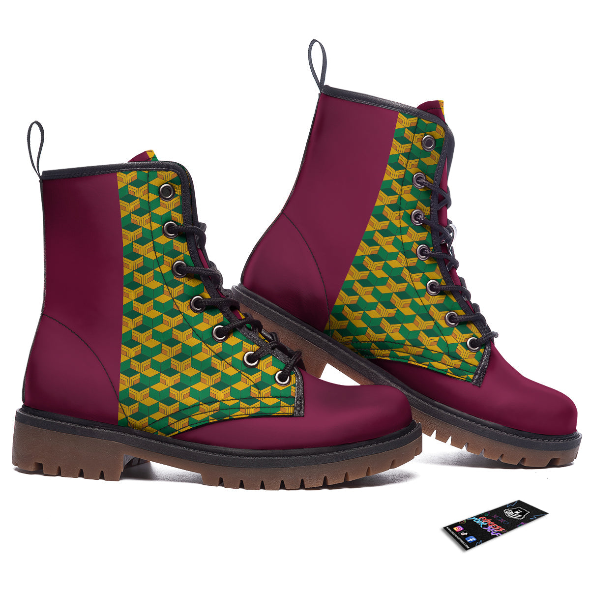 Tomioka Print Pattern Work Boots-grizzshop
