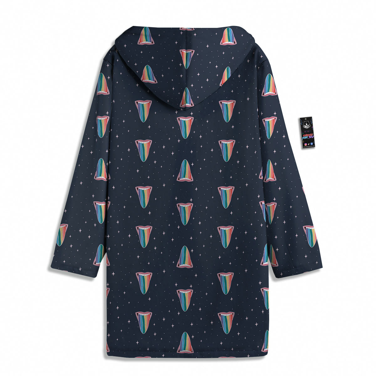 Tongue Gay Pride Print Pattern Men's Windbreaker Jacket-grizzshop
