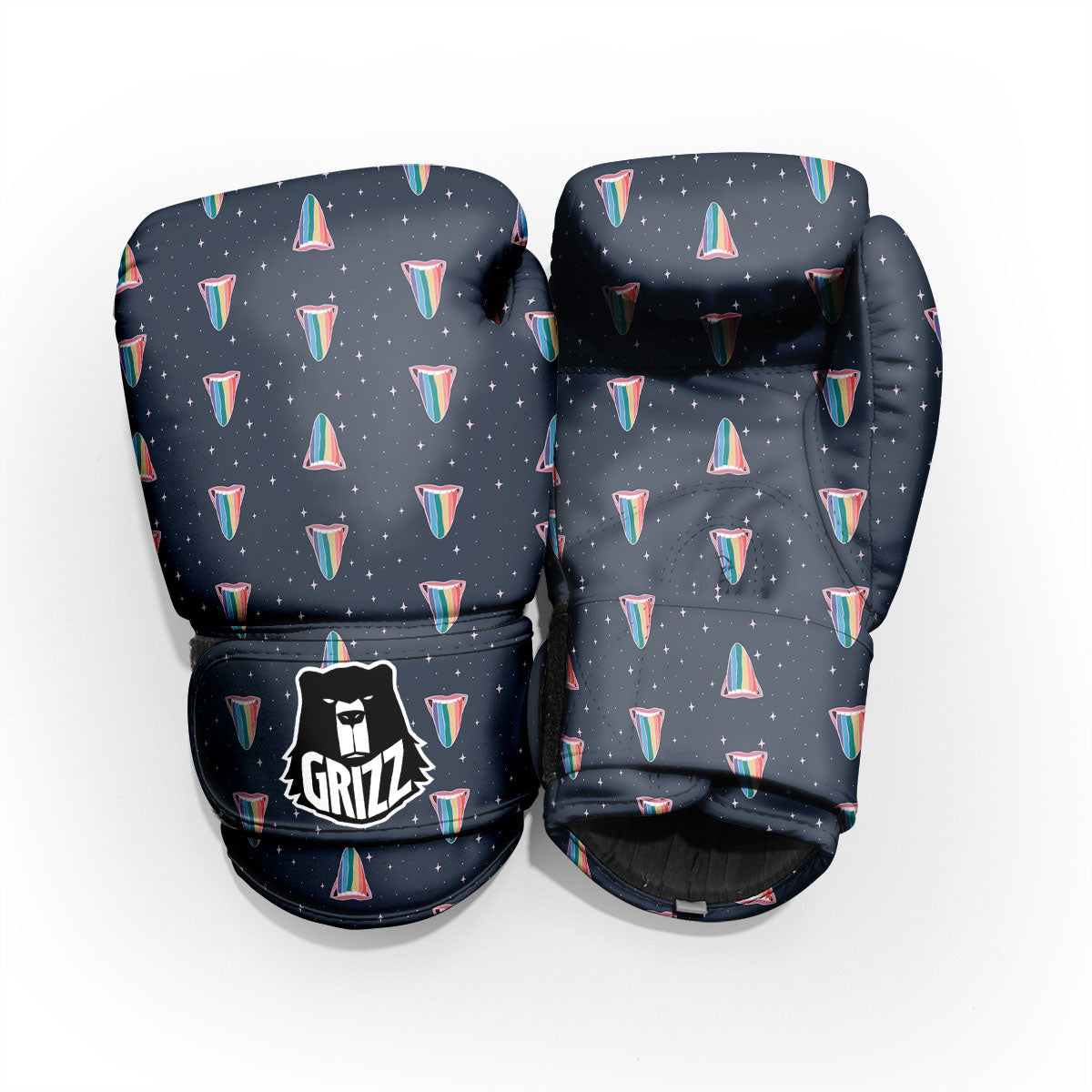 Tongue Gay Pride Print Pattern Pro Boxing Glove