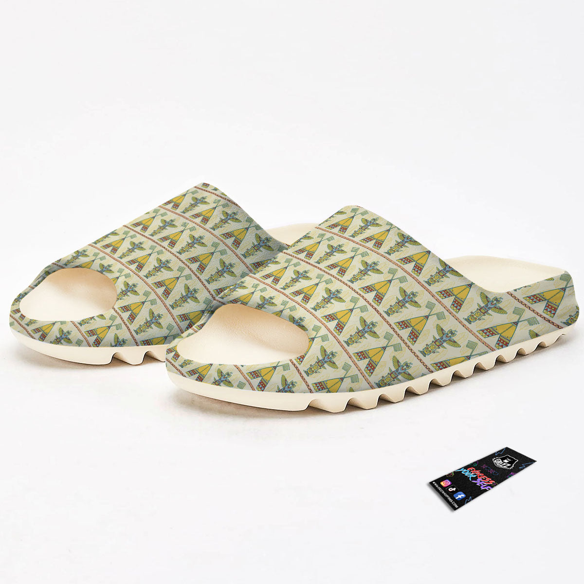 Totem Native Print Pattern Sandals-grizzshop
