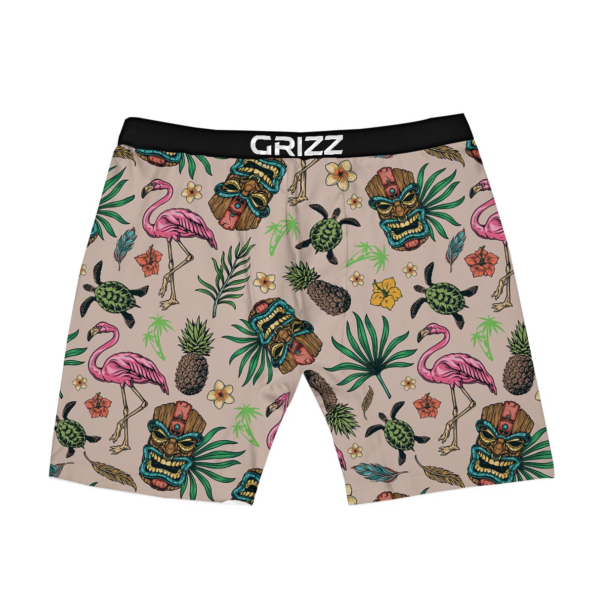 Totem Summer Print Pattern Boxer Briefs-grizzshop