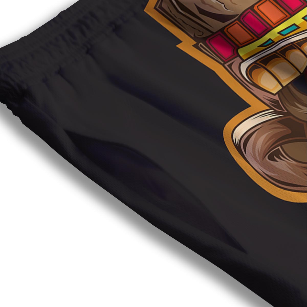 Totem Tiki Print Mesh Shorts