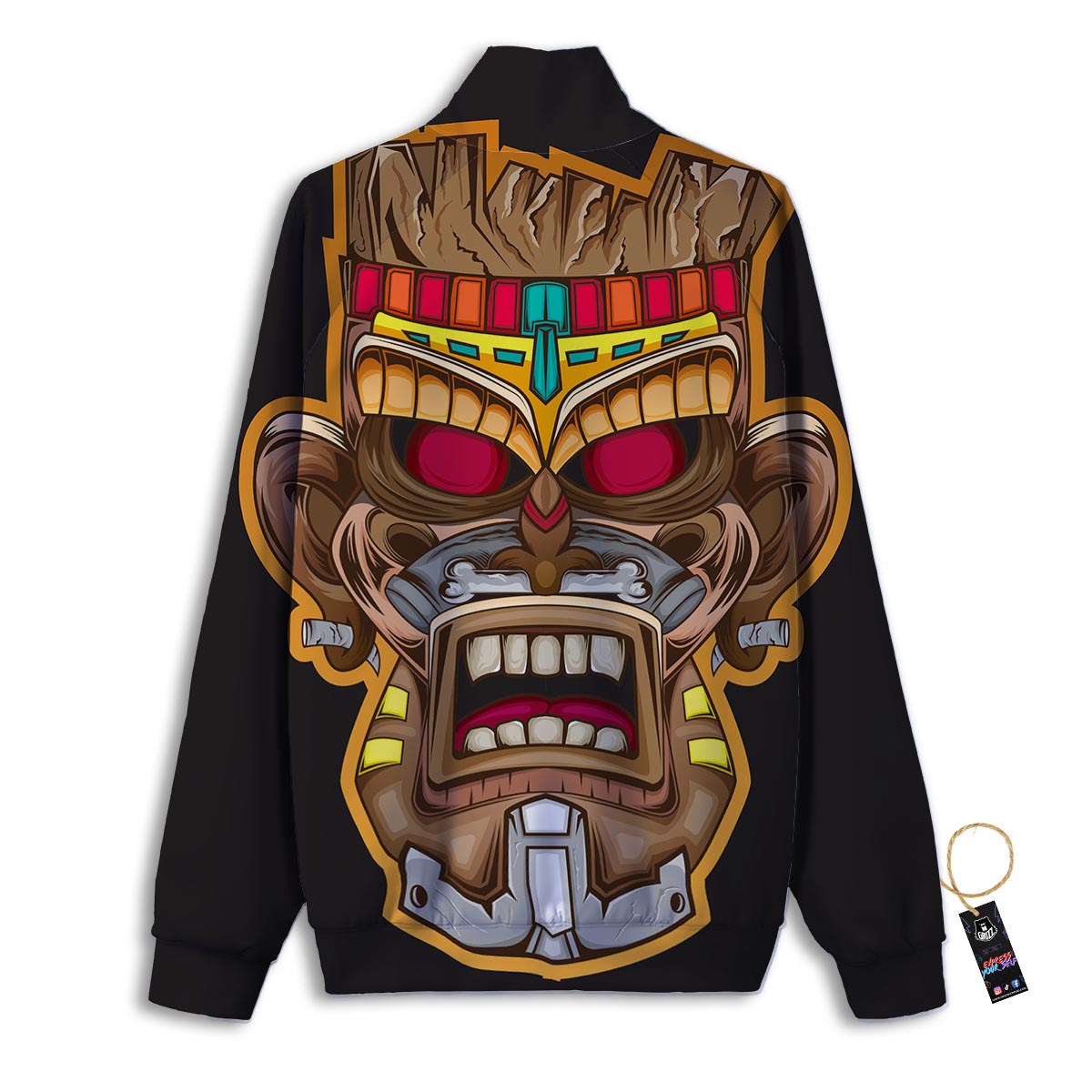 Totem Tiki Print Track Jacket-grizzshop