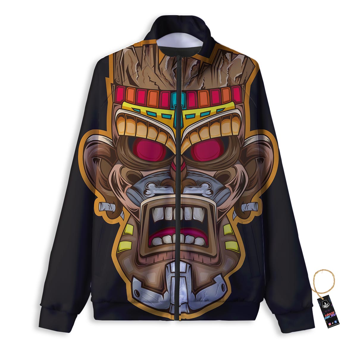 Totem Tiki Print Track Jacket-grizzshop