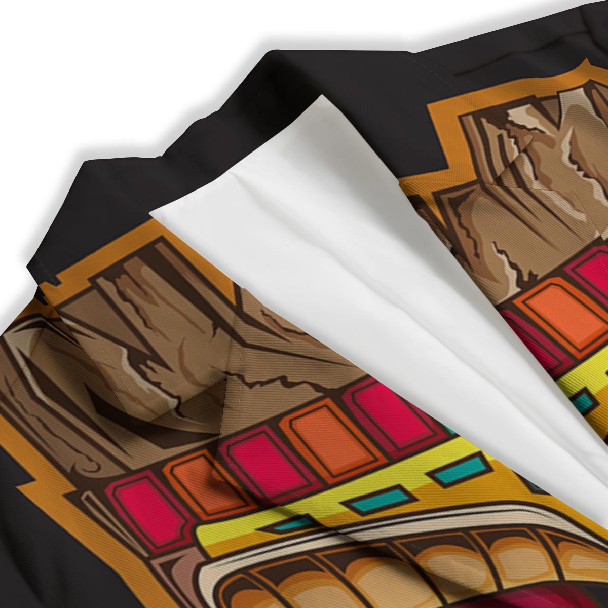 Totem Tiki Print Women's Blazer-grizzshop