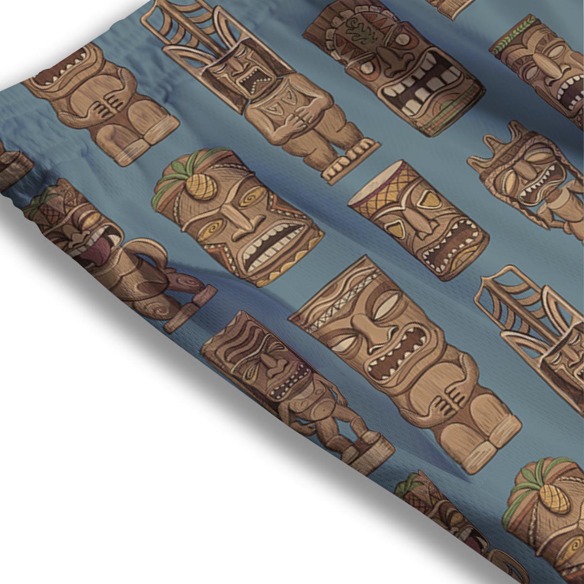 Totem Tribal Print Pattern Mesh Shorts