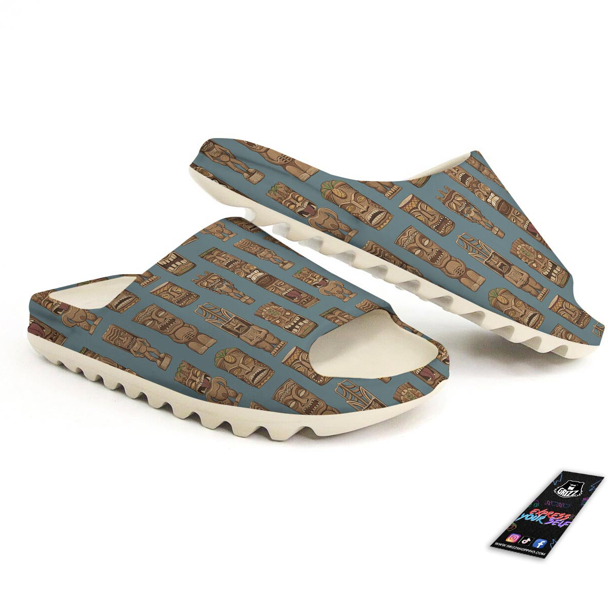 Totem Tribal Print Pattern Sandals-grizzshop