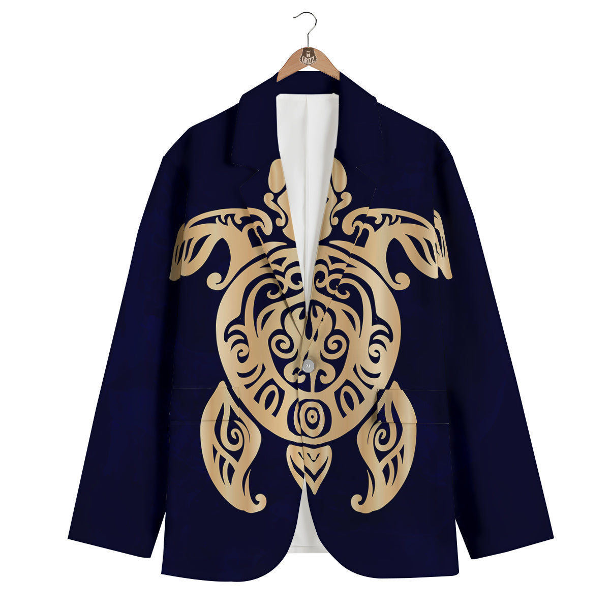 Totem Turtle Men's Blazer-grizzshop