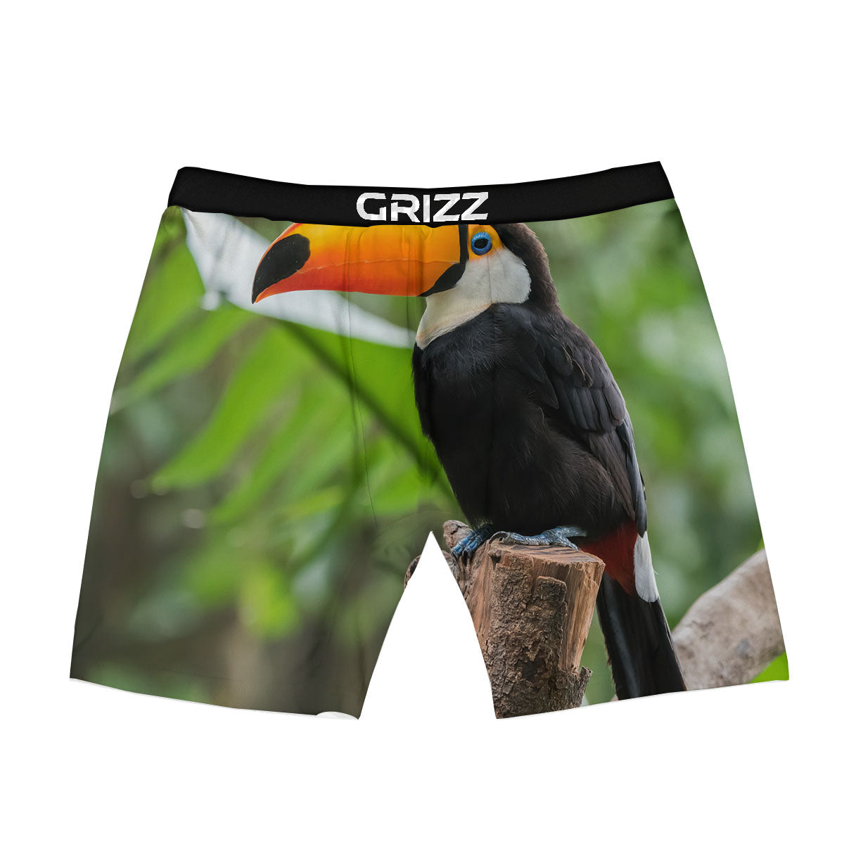 Toucan Aloha Keel-Billed Print Boxer Briefs-grizzshop