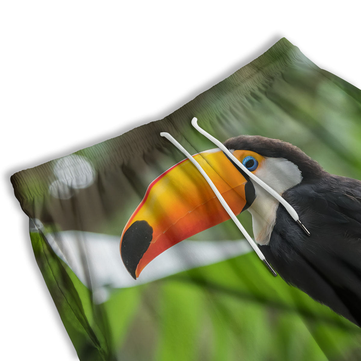 Toucan Aloha Keel-Billed Print Men's Athletic Shorts