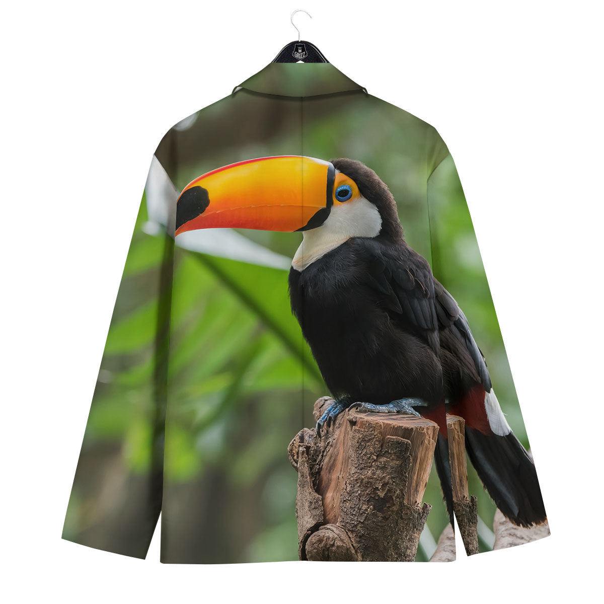 Toucan Aloha Keel-Billed Print Men's Sport Coat-grizzshop