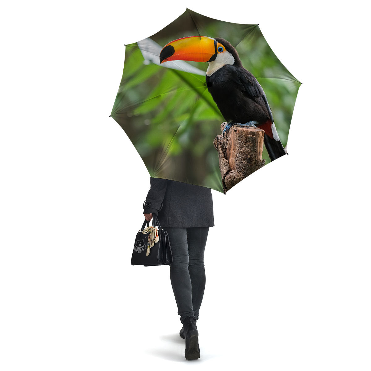 Toucan Aloha Keel-Billed Print Umbrella-grizzshop