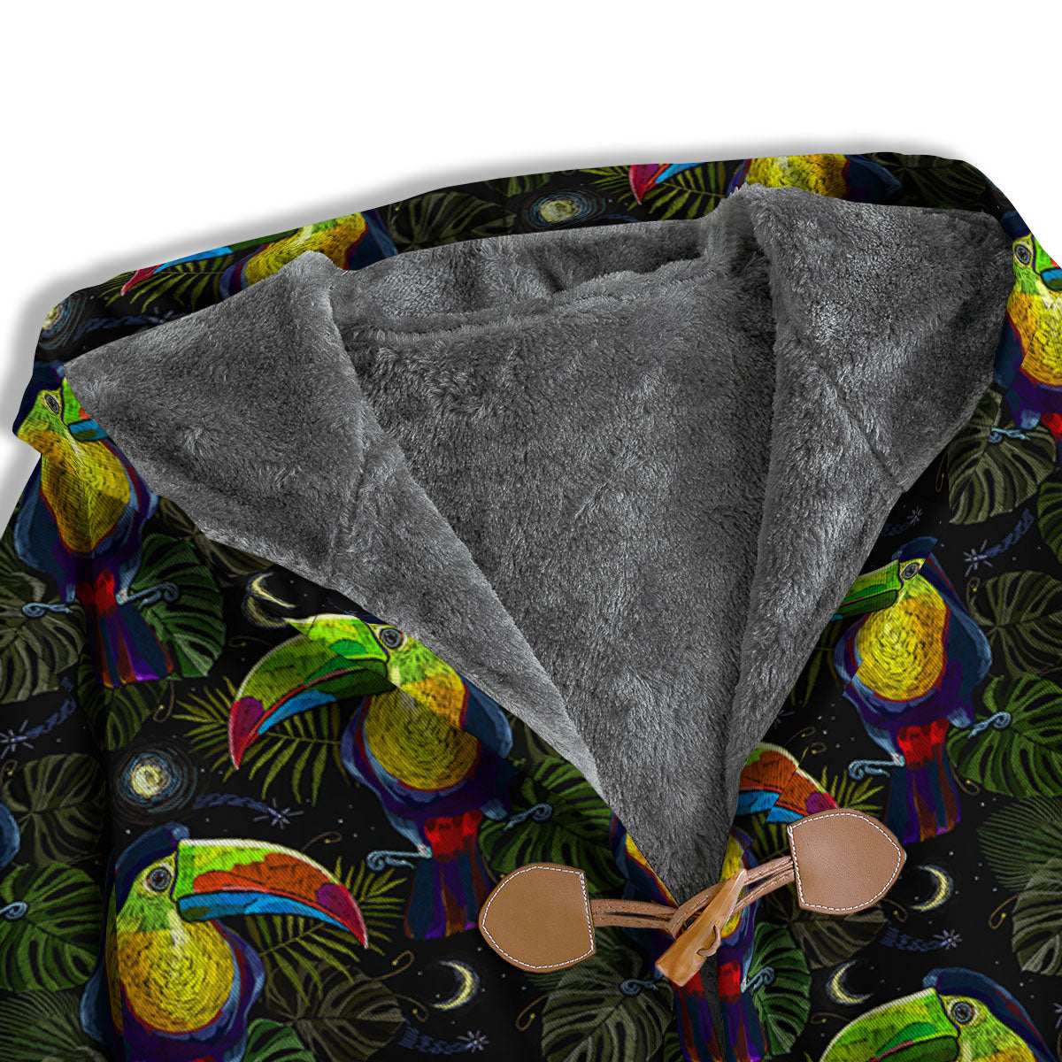 Toucan Keel Billed Tropical Print Pattern Men's Windbreaker Jacket-grizzshop