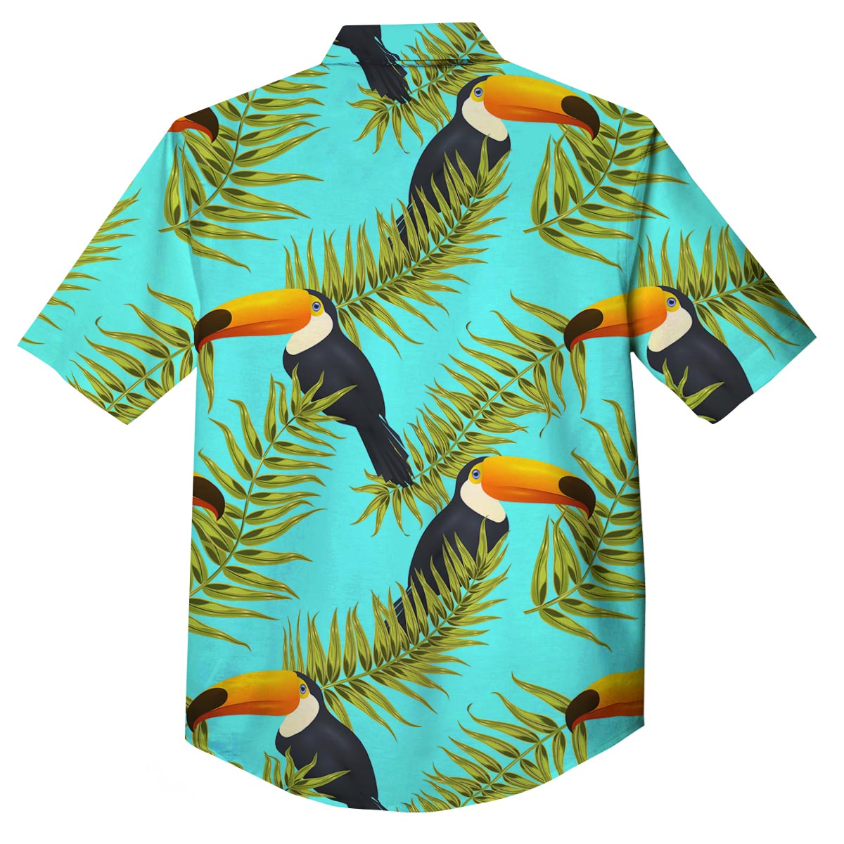 Toucan Toco Print Pattern Button Up Shirt-grizzshop