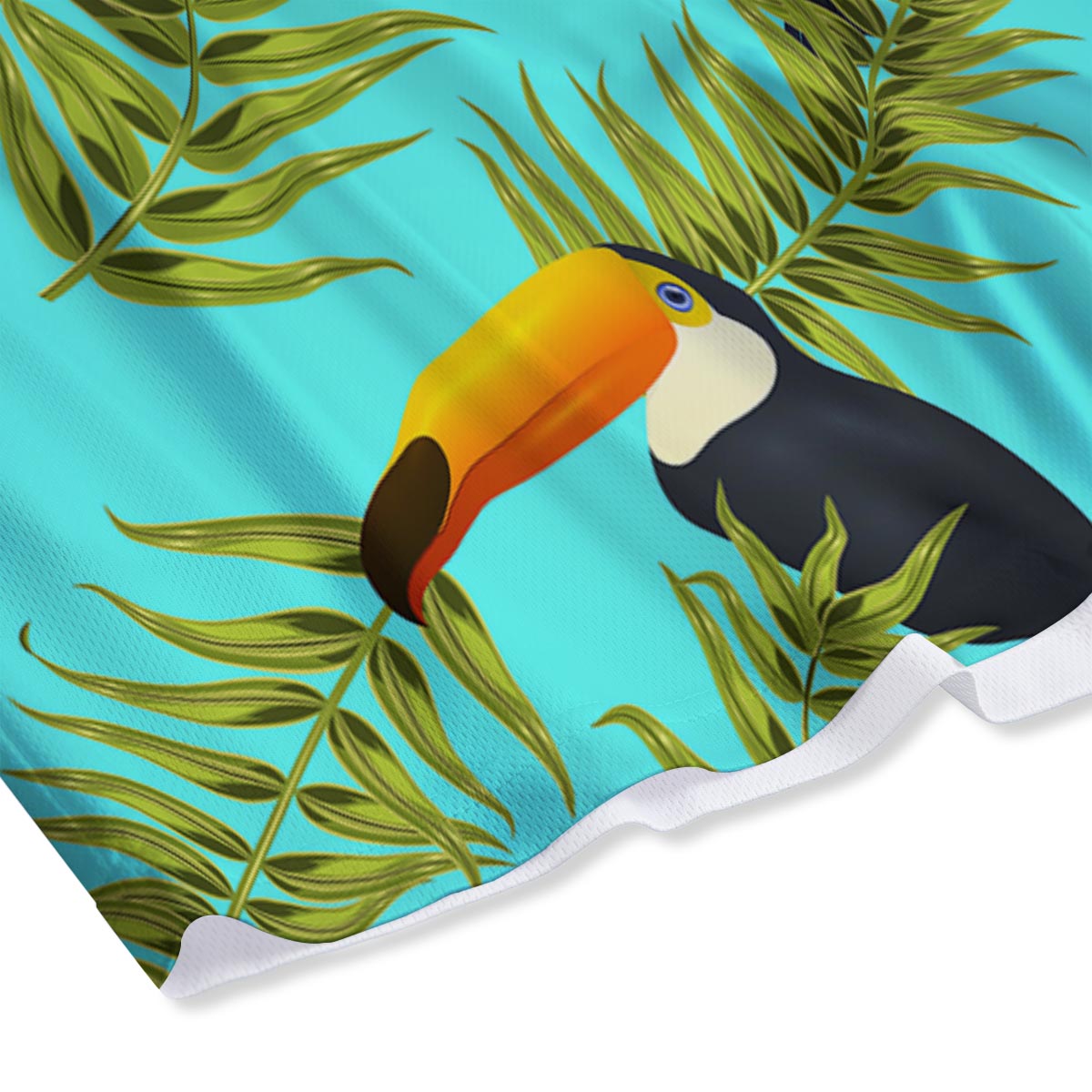 Toucan Toco Print Pattern Mesh Shorts